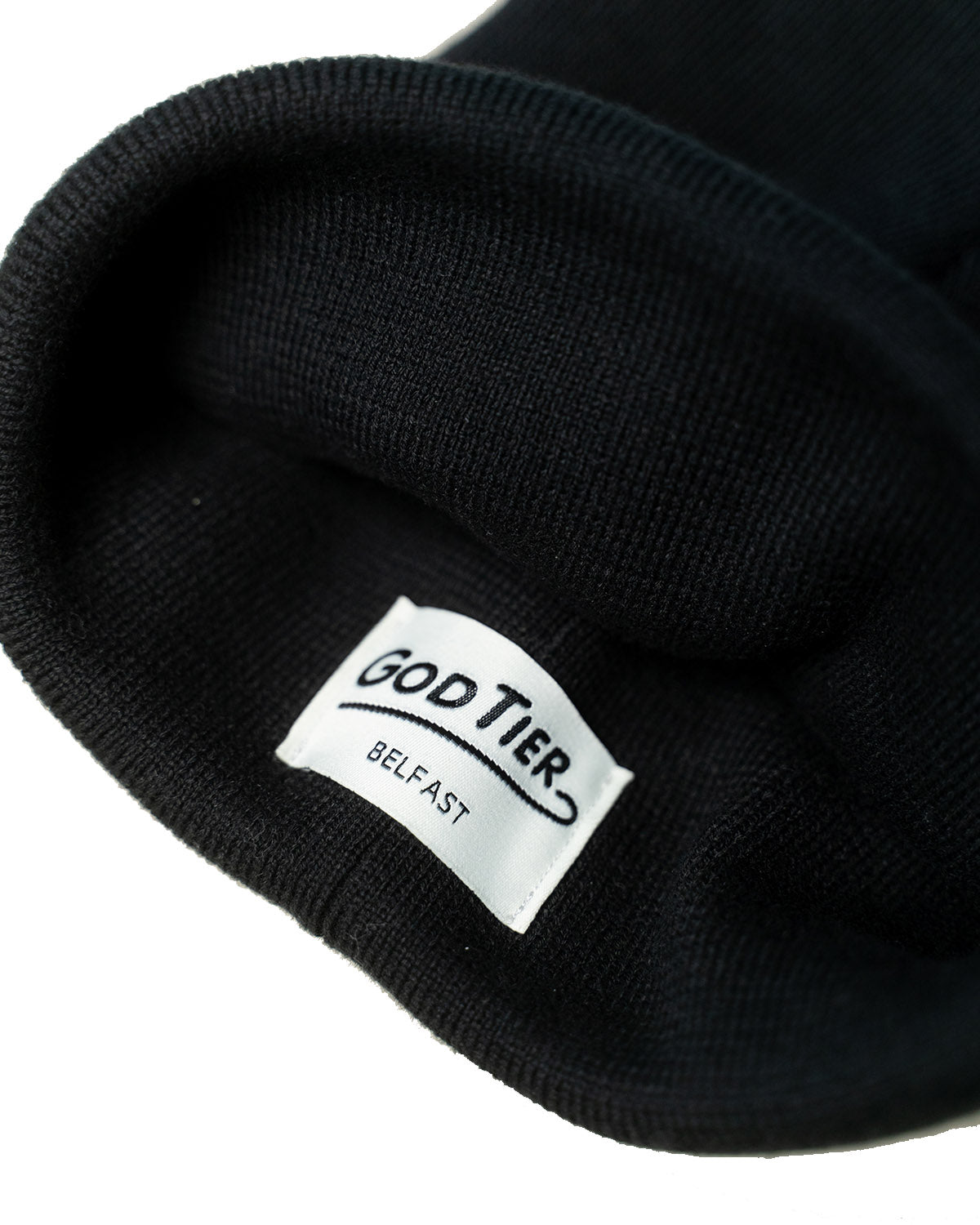 Rib Beanie Black